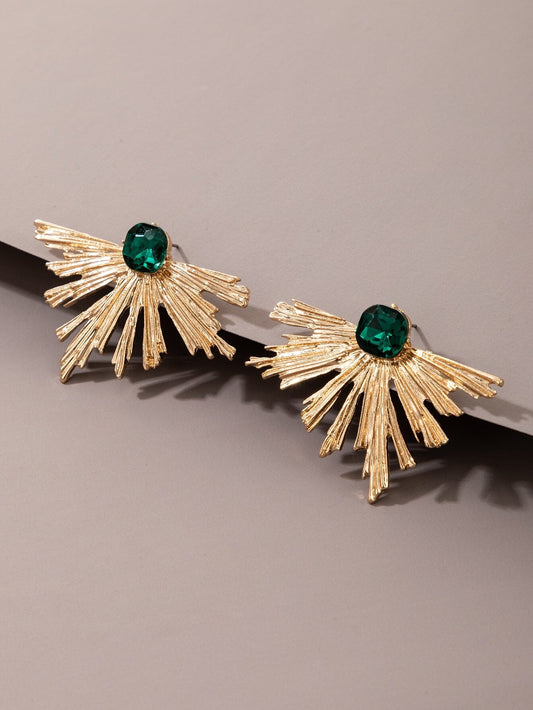 Peacock leaft Studs