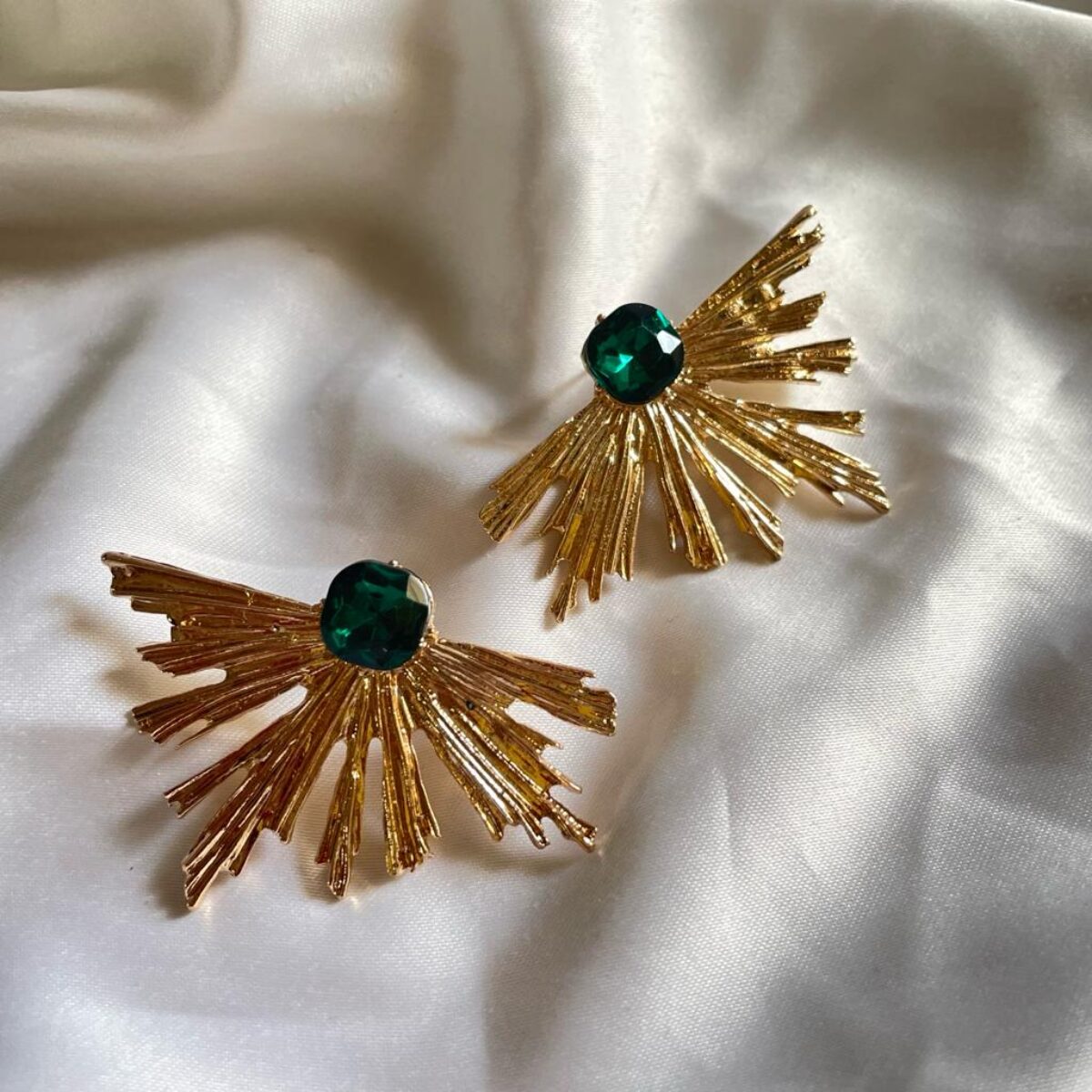 Peacock leaft Studs
