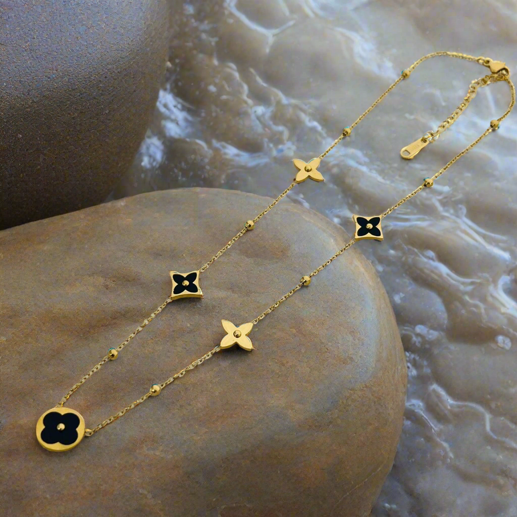 Black Gold LV Necklace