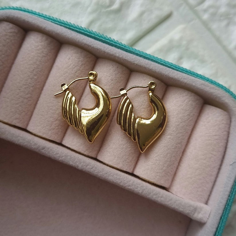 Wing Hoops Earrings