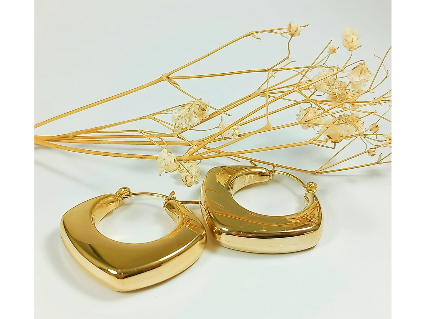 Square Hoops Earrings