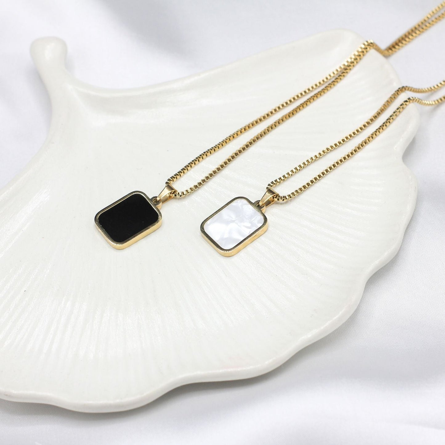 Double Side Square Pendant