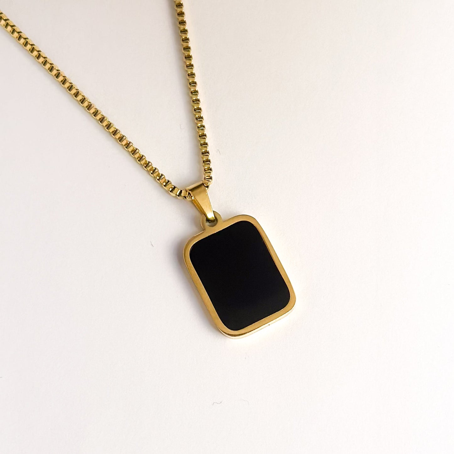 Double Side Square Pendant