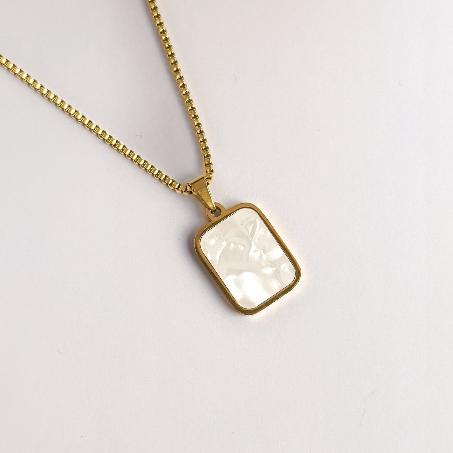 Double Side Square Pendant